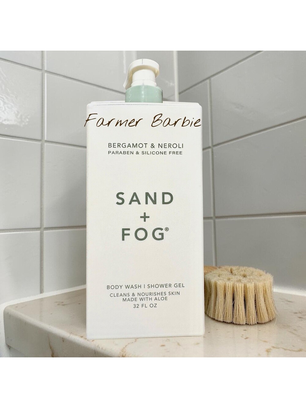 Sand + Fog 32 fl oz BERGAMOT & NEROLI Body Wash Shower Gel with Pump. New